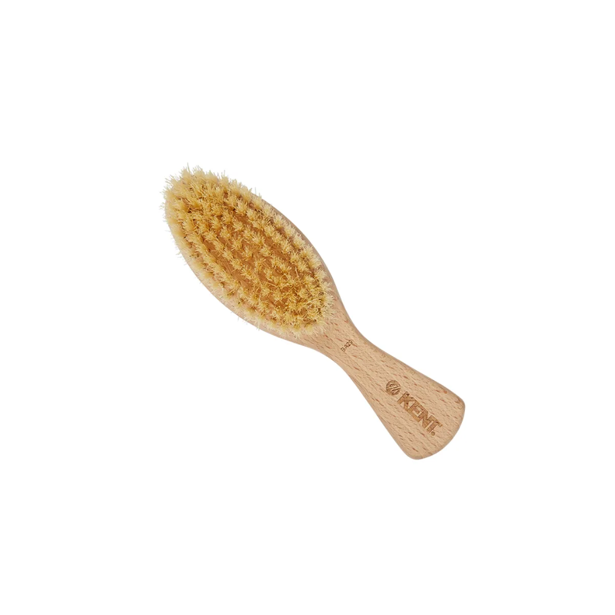 BA29 - Soft Bristle Beechwood Baby Brush with Canvas Travel Pouch